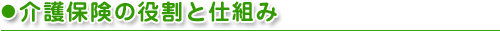 介護保険の役割と仕組み(認定・費用)