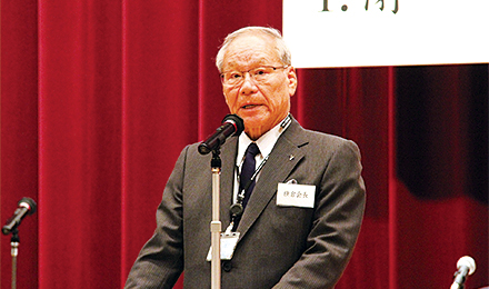 横倉会長「まちづくり」「人づくり」「組織づくり」に引き続き注力していく決意を表明