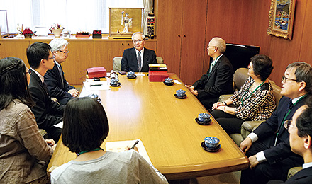 台湾在宅医療学会及び台湾医師会役員らが日医を表敬訪問