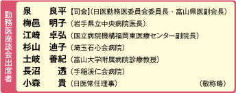 勤務医のページ/勤務医座談会(最終回)7月12日開催/「勤務医の組織率向上に向けた具体的方策」をテーマに(写真)